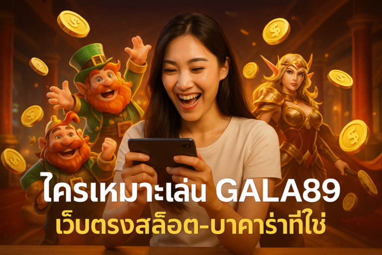 ใครเหมาะเล่น GALA89 เว็บตรงสล็อต-บาคาร่าที่ใช่