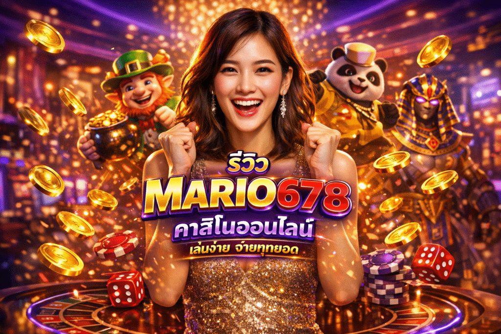 รีวิว MARIO678 คาสิโนออนไลน์ เล่นง่าย จ่ายทุกยอด